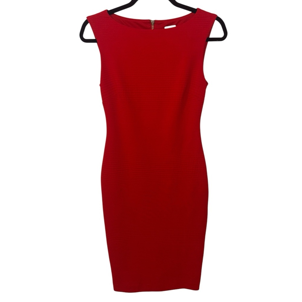 Cache Red Sleeveless Dress